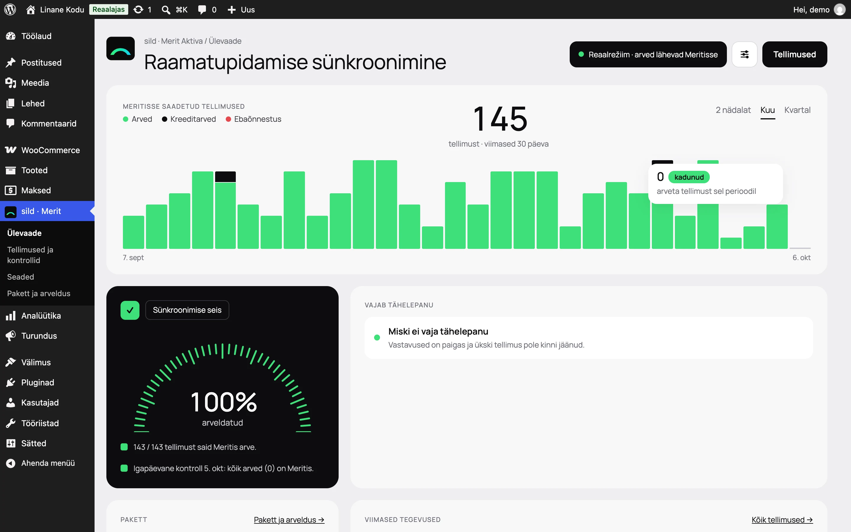 Kõik tellimused ühel ekraanil